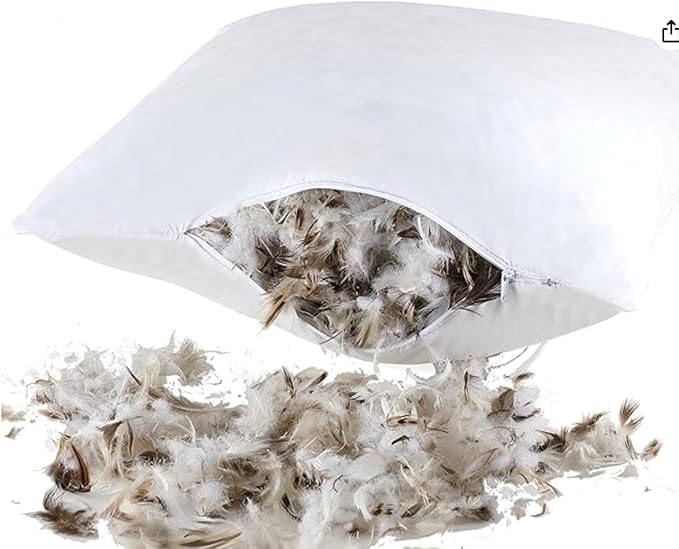 BlvdEi8ht Handleman Decorative Throw Pillow – Down Feather Blend Cushion Insert, Soft Luxury Sofa & Bed Accent Pillow for Living Room, Couch & Home Décor – CAL117 Compliant (20"x 20")