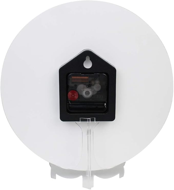 Qilmy Vintage Bathtub Wall Clock Silent Non Ticking Oil Painting Round Clock for Living Room Bedroom Bathroom Home Decor