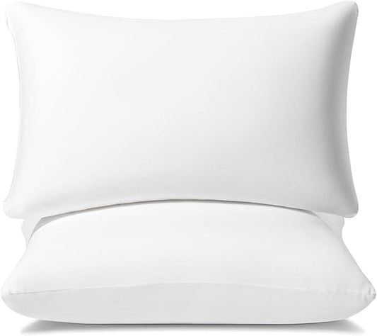 AM AEROMAX 12 × 20 Pillow Insert (Pack of 2) Memory Foam Lumbar Support Throw Pillow Sham Rectangular for Decorative Cushion Bed Couch Sofa Without Deform After Longtime Use