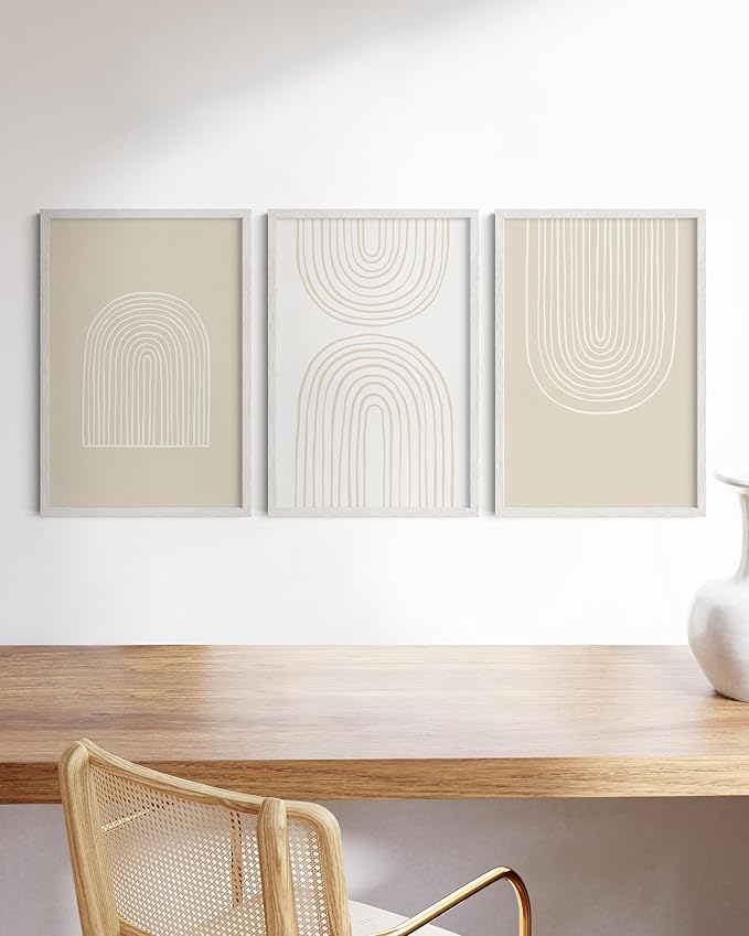 HAUS AND HUES White Oak Wood 16x24 Picture Frames - Bulk Set of 15, Natural Frames for Posters and Wall Art