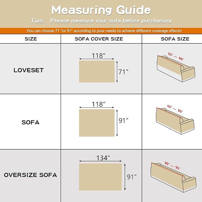 MYSKY HOME Couch Cover Sofa Covers Couch Covers for 3 Cushion Couch Sofa Pet Friendly, L Shaped Sectional Couch Cover Non Slip Dogs Furniture Protector for Kids, Dogs, 91"x134", Dark Grey