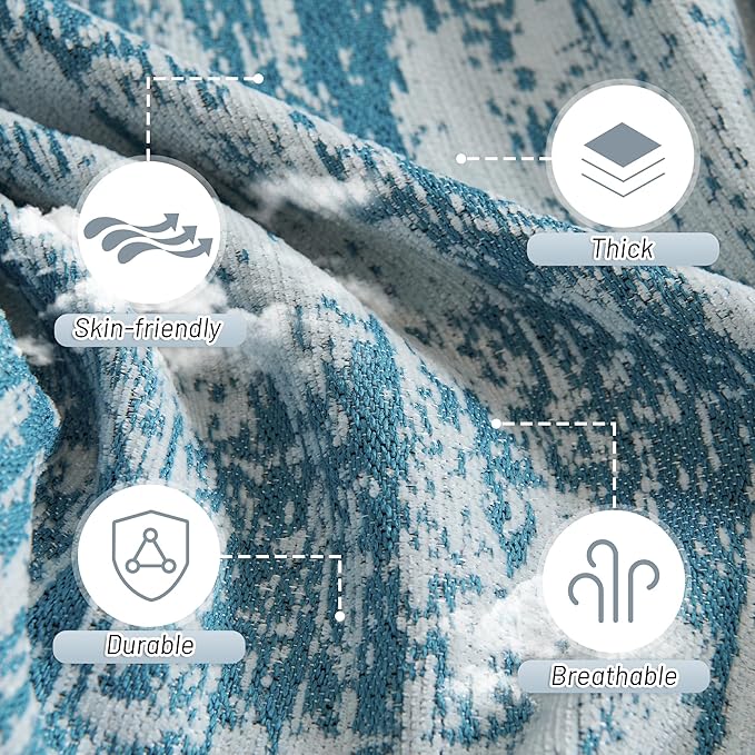 MYSKY HOME Couch Cover for Sectional Sofa Set Sage Geometric Furniture Sofa Cover Washable for Dog Cat Pets Couch Cover 3 Seat Sofa Chenille Couch Protector Multi-Use Couch Cover Blanket, 71" X134"