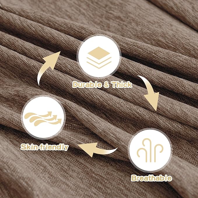 MYSKY HOME Couch Cover for Sofa Couch Covers for Pets, Non Slip Dogs Furniture Protector with Tassels for Living Room Non Slip Washable Furniture Protector Cover for Pet, Cat, 91"x118", Sand