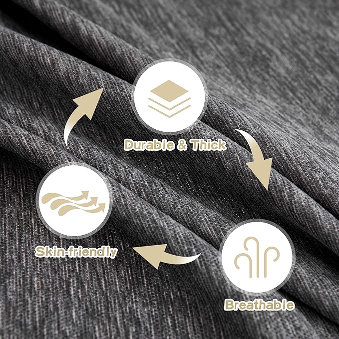 MYSKY HOME Couch Cover Sofa Covers Couch Covers for 3 Cushion Couch Sofa Pet Friendly, L Shaped Sectional Couch Cover Non Slip Dogs Furniture Protector for Kids, Dogs, 91"x134", Dark Grey