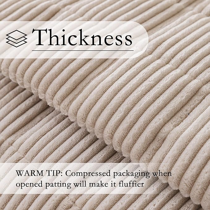 MYSKY HOME Couch Cover for Dogs Washable, Dog Sofa Couch Covers,Washable Non-Slip Couch Sofa Cover Protector Dog Mat for 2 Cushions and Sofas(Oatmeal,27.6" x 59")