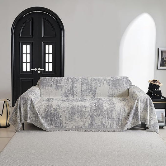 MYSKY HOME Couch Cover for Sectional Sofa Set - Washable Pet Couch Cover, 3 Cushion, Chenille, Multi-Use, 71" X134"